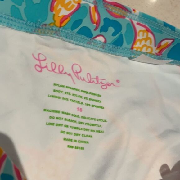 Lilly Pulitzer NWT fish swim bottoms SZ 16 - Picture 3 of 5